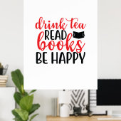 お読茶の本が読楽しい ポスター (ホームオフィス)