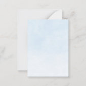 お財布に優しいゾウの風船 1歳の誕生日招待状 ノートカード (裏面)