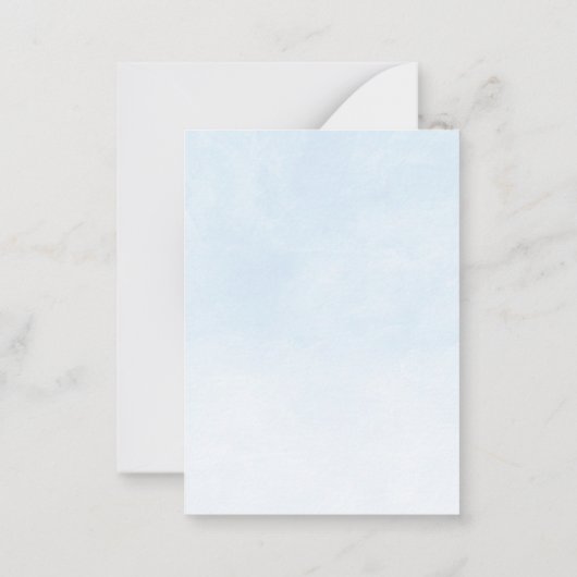 お財布に優しいゾウの風船 1歳の誕生日招待状 ノートカード (裏面)