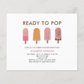 お財布に優しいポップベイビーシャワーのQRコード付きレジストリー (正面)