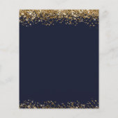 お財布に優しい75歳誕生日グリッター招待状  フライヤー (裏面)