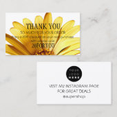 お買い物ありがとうございましたInstagr割引フラワー 名刺 (正面/裏面)