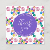 お買い物ありがとうございます スクエア名刺 (正面)