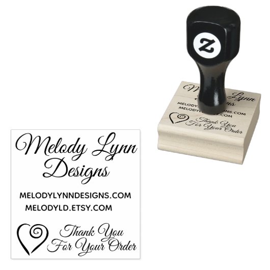 お買い物ありがとう注文2" x 2"ゴムスタンプ ラバースタンプ (押印)