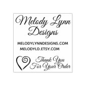 お買い物ありがとう注文2" x 2"ゴムスタンプ ラバースタンプ (インプリント)