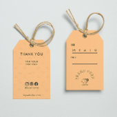 お買い物いただきありがとうございますつるラベル ギフトタグ