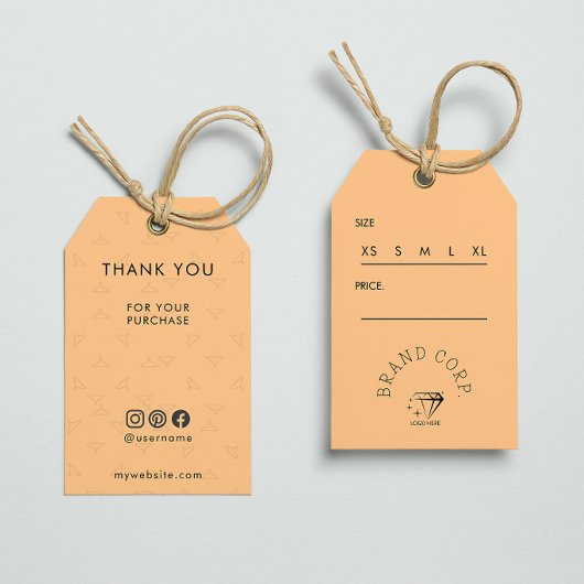 お買い物いただきありがとうございますつるラベル ギフトタグ