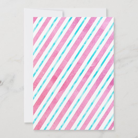 お買い物の誕生日パーティー 招待状 (裏面)