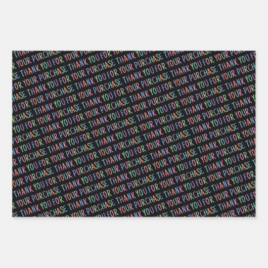 お買い物パッケージをありがとう ラッピングペーパーシート (正面3)