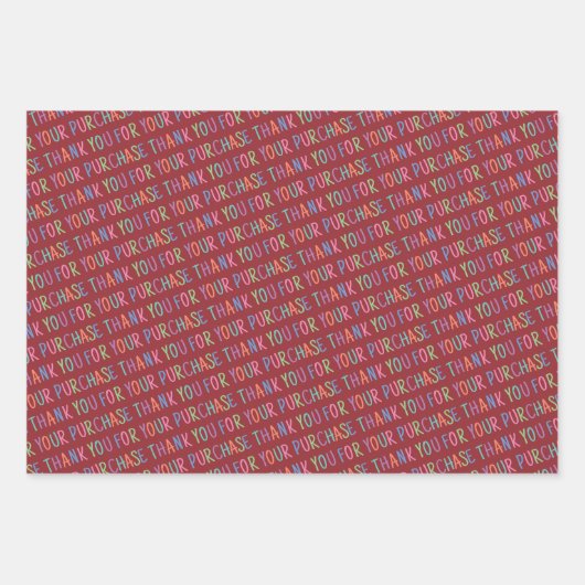 お買い物パッケージをありがとう ラッピングペーパーシート (正面2)