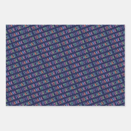 お買い物パッケージをありがとう ラッピングペーパーシート