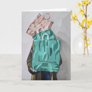 お買い物マラソン ブランク 折りたたみ グリーティング カード