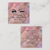 お買い物メイクバラ スクエア名刺 (正面/裏面)