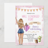 お買い物＆ドリンク マールでの宝探し ご招待 招待状 (正面/裏面)