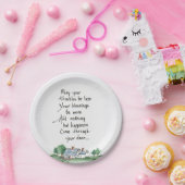 『お賛美手数をおかけしますように』ホームアート ペーパープレート (パーティー)