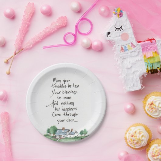 『お賛美手数をおかけしますように』ホームアート ペーパープレート (パーティー)