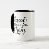お賛美母さんに電話する – Gift for Mom マグカップ (正面左)