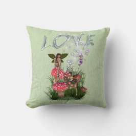 お赤と白とぎ話 クッション