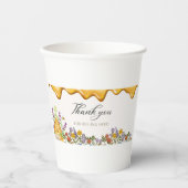 お越しいただきありがとうございます 紙コップ (正面)