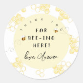 お越しいただきのまわりに ラウンドシール (正面)