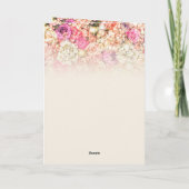 お越しいただき有難う – 母の日 カード (裏面)