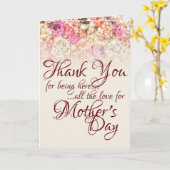 お越しいただき有難う – 母の日 カード (黄色い花)