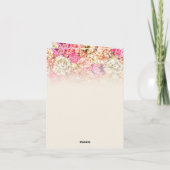 お越しいただき有難う – 母の日 カード (裏面)