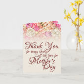 お越しいただき有難う – 母の日 カード (黄色い花)