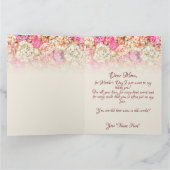 お越しいただき有難う – 母の日 カード (内部)