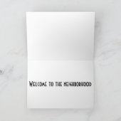 お越しの皆さんを歓迎 カード (内部)