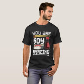 お転がしは醤油の凄い食べ日本の物 Tシャツ (正面フル)