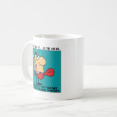 お転が手上げ コーヒーマグカップ (正面左)