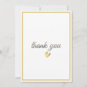 お転婆な娘が風船ガムを吹く サンキューカード (裏面)