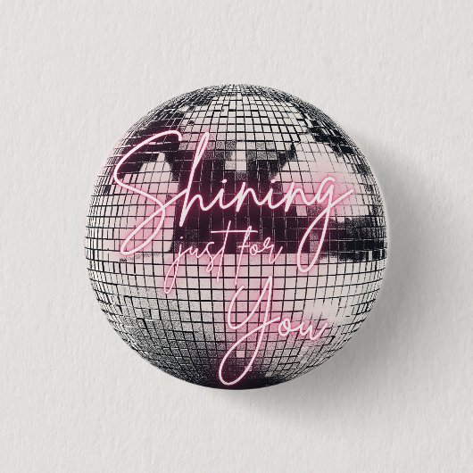 お輝く前の鏡 缶バッジ (正面)