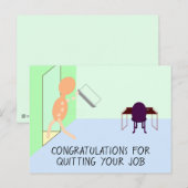お辞めになったことをお祝いする - ノードノーツ ポストカード (正面/裏面)