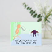 お辞めになったことを祝う - ノードノーツ ポストカード (スタンド正面)