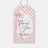 お辞儀ありがとうございます ギフトタグ (正面)