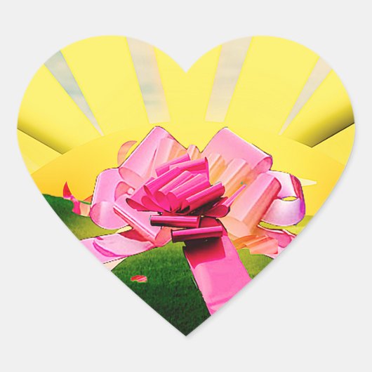 お辞儀して感じ! ハートシール (正面)