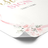 お辞儀のポスター付き誕生日の女の子 ポスター (角)