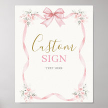 お辞儀のポスター付き誕生日の女の子