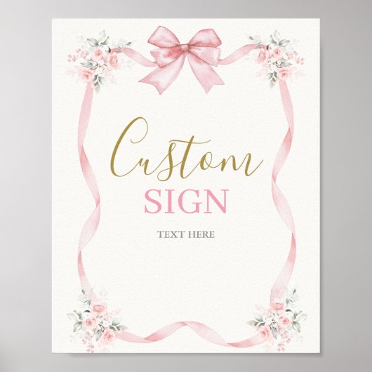 お辞儀のポスター付き誕生日の女の子 ポスター (正面)