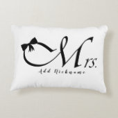 お辞儀の夫人 アクセントクッション (裏面)