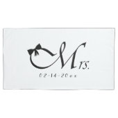 お辞儀の夫人 枕カバー (正面)