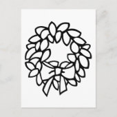 お辞儀はがき付きカラーリース ポストカード (正面)