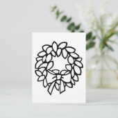 お辞儀はがき付きカラーリース ポストカード (スタンド正面)