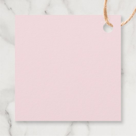 お辞儀をした最初の誕生日ガール フェイバータグ (裏面)