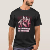 お辞儀をしてリズムを流そう 面白いダンス ハム Tシャツ (正面)