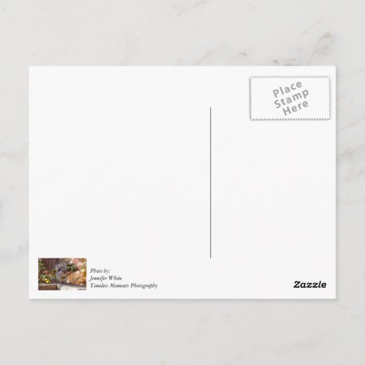 お辞儀をするシガルの感謝のポストカード ポストカード (裏面)