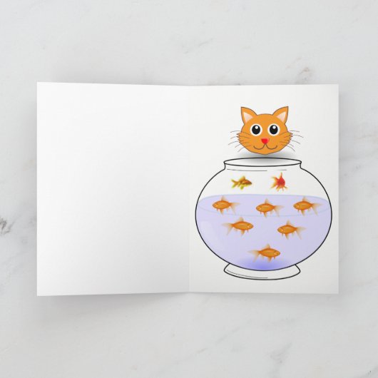 お辞儀をする魚 カード (内部)