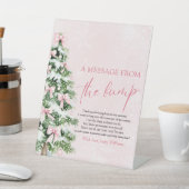 お辞儀クリスマスツリー メッセージ フロム ザ バンプ サイン (インサイチュ)